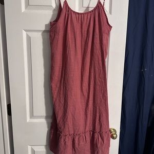 Pink tank top dress